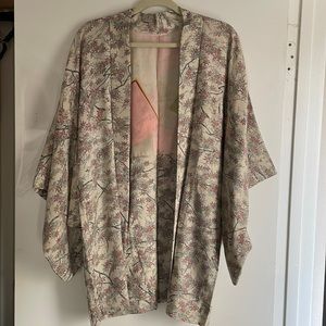 Vintage WWII Japanese Silk Kimono